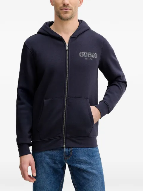 GUESS USA hoodie con cierre y logo