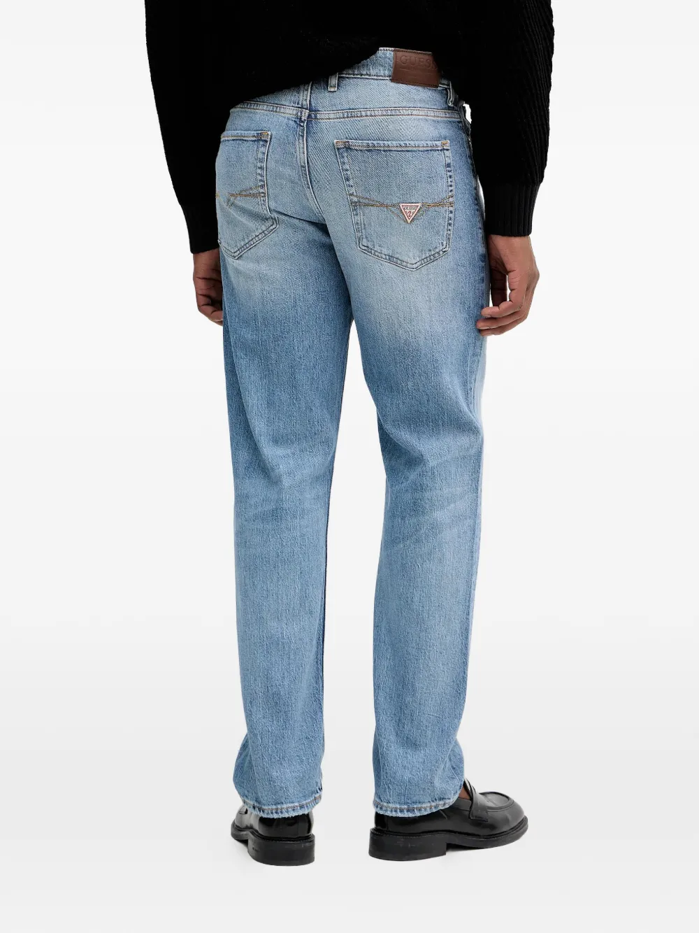 GUESS USA Jeans met logopatch Blauw