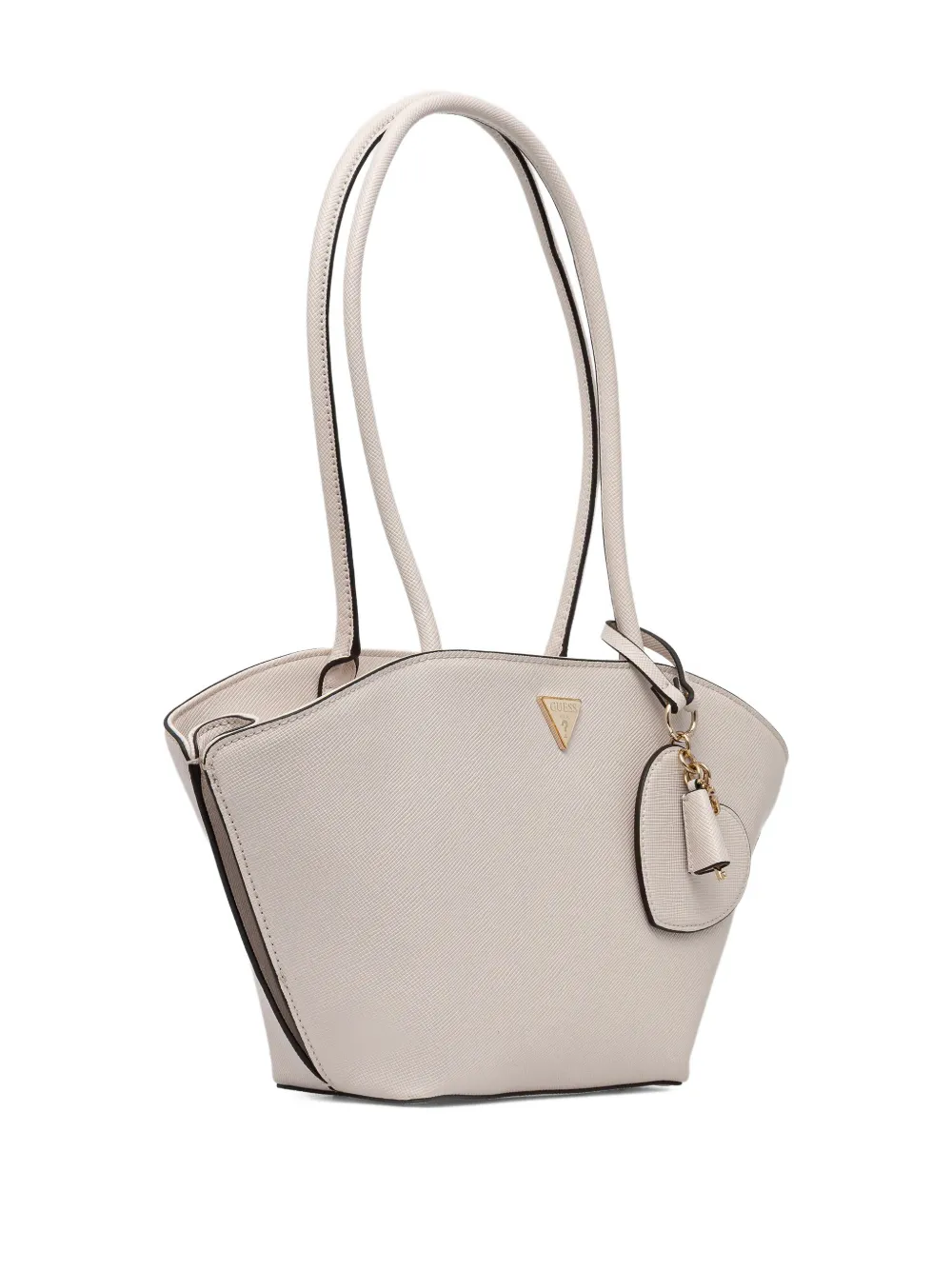 GUESS USA Bolena heart charm shoulder bag - Beige
