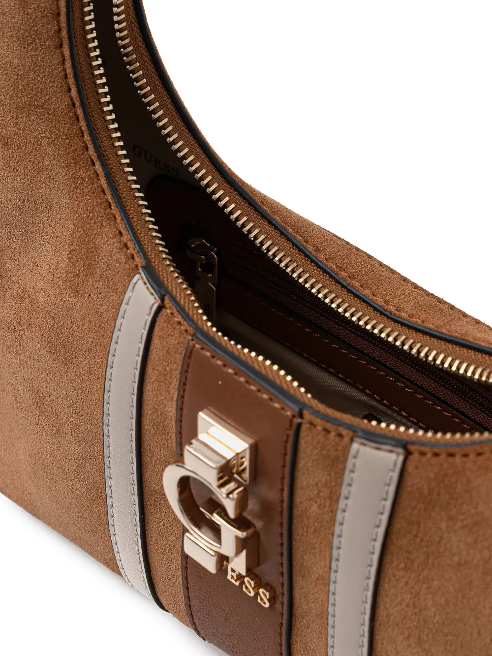 GUESS USA Erenia schoudertas Bruin