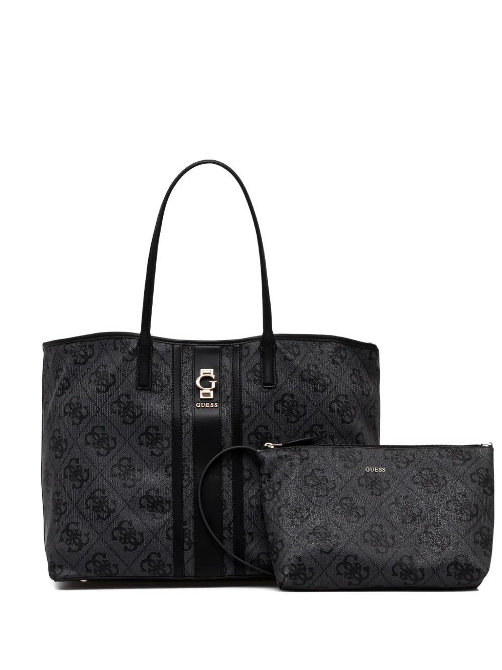 GUESS USA Erenia monogram black tote bag - Nero