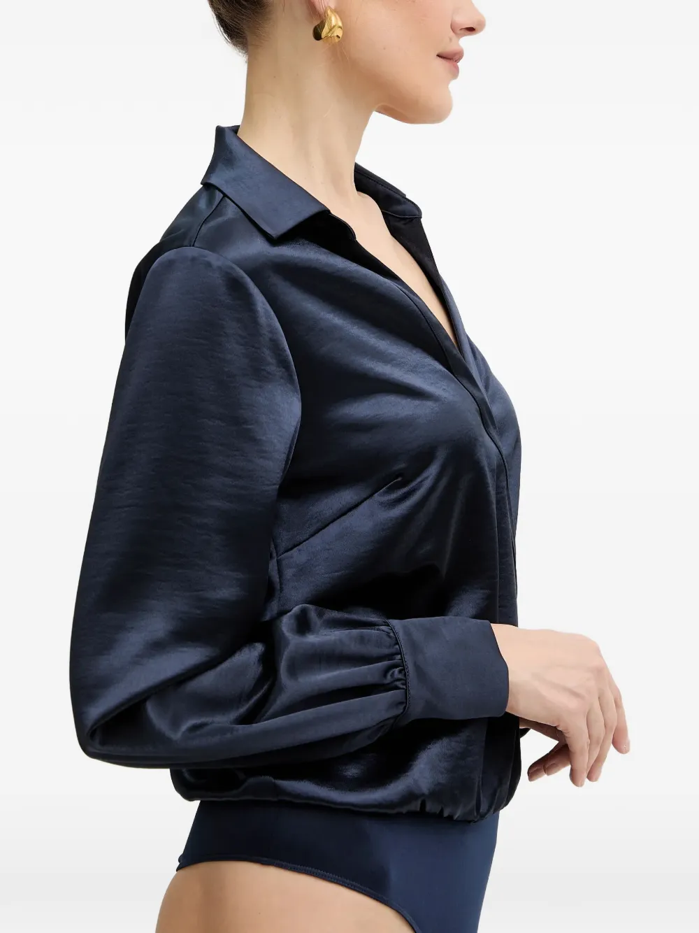 GUESS USA Top met V-hals Blauw