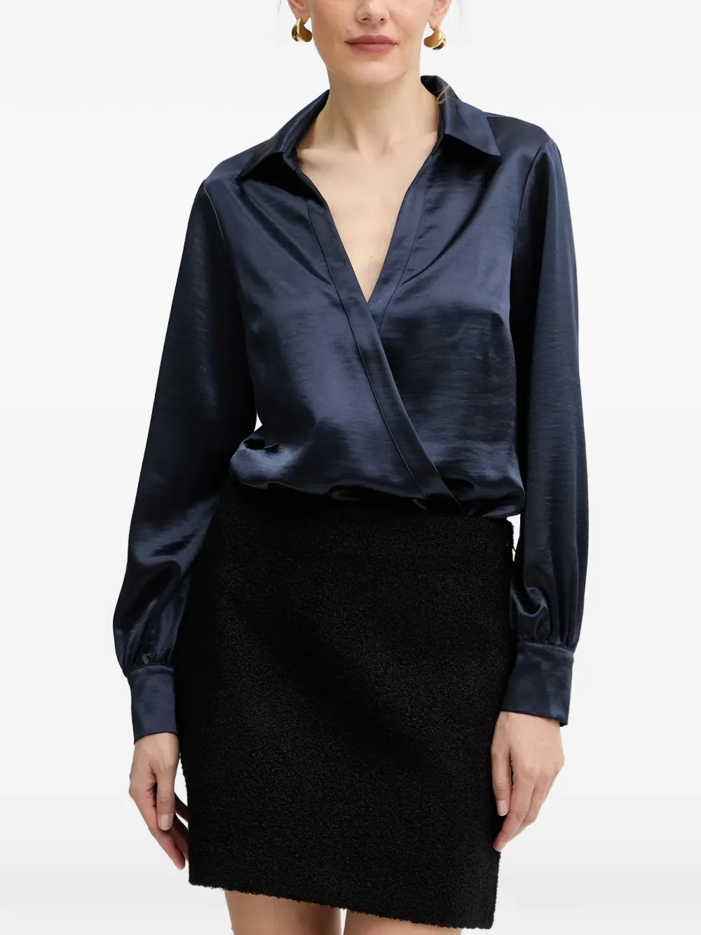 GUESS USA V-neck top - Blu