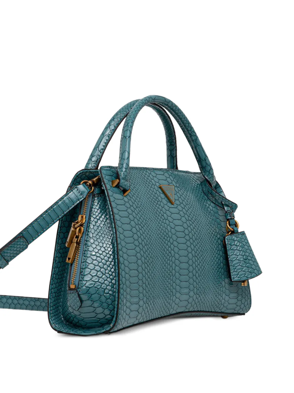 GUESS USA crocodile-effect satchel | Image 2