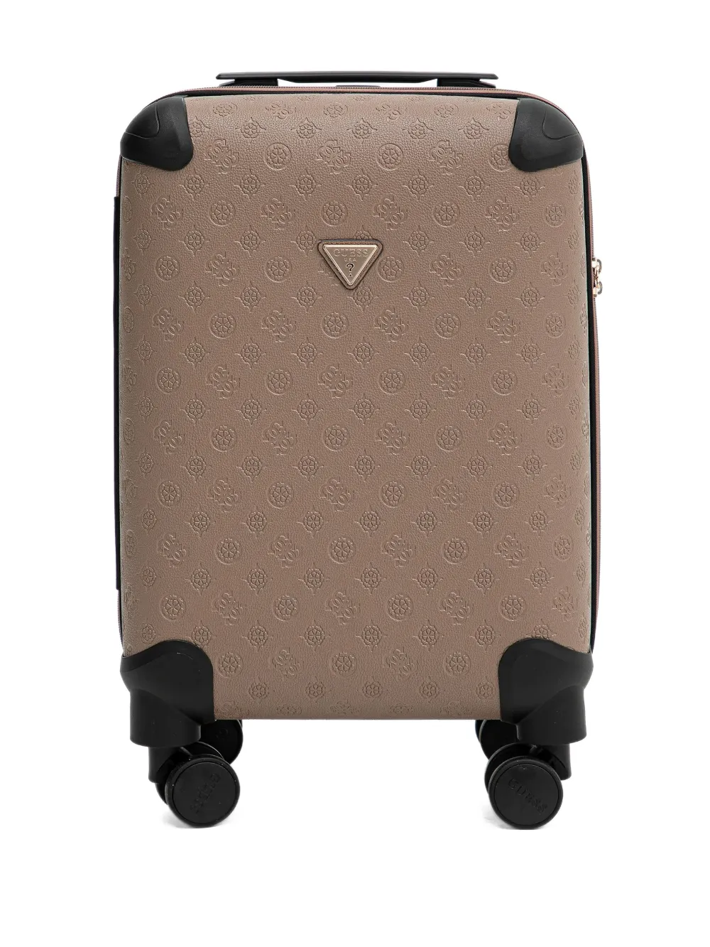 GUESS USA embossed luggage - Marrone
