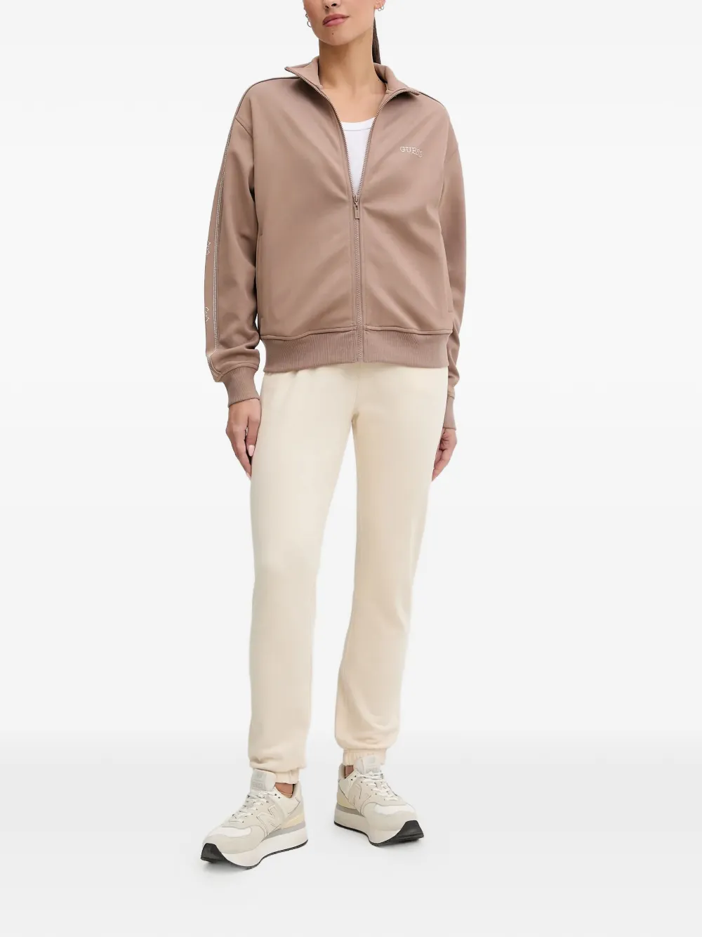 GUESS USA Sweater met logo Beige