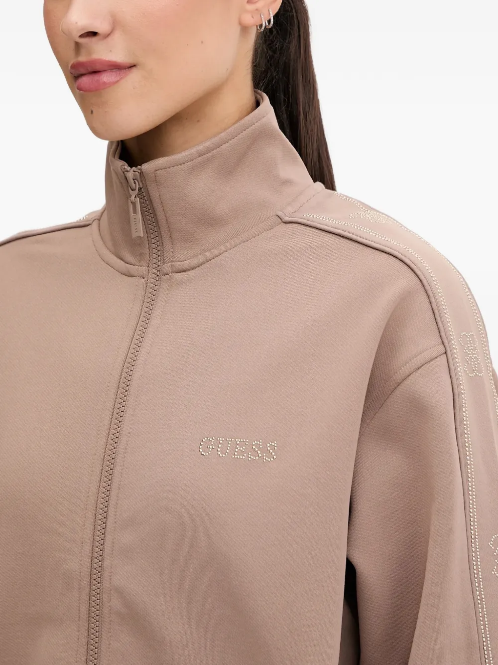 GUESS USA Sweater met logo Beige