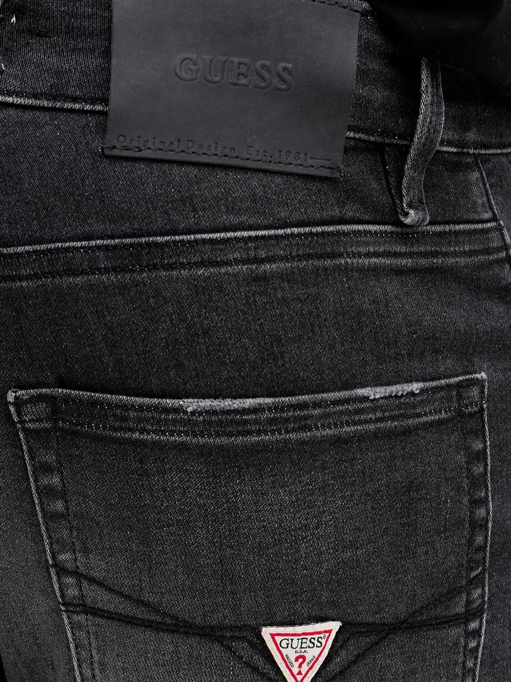 GUESS USA Angels jeans met vervaagd effect Grijs