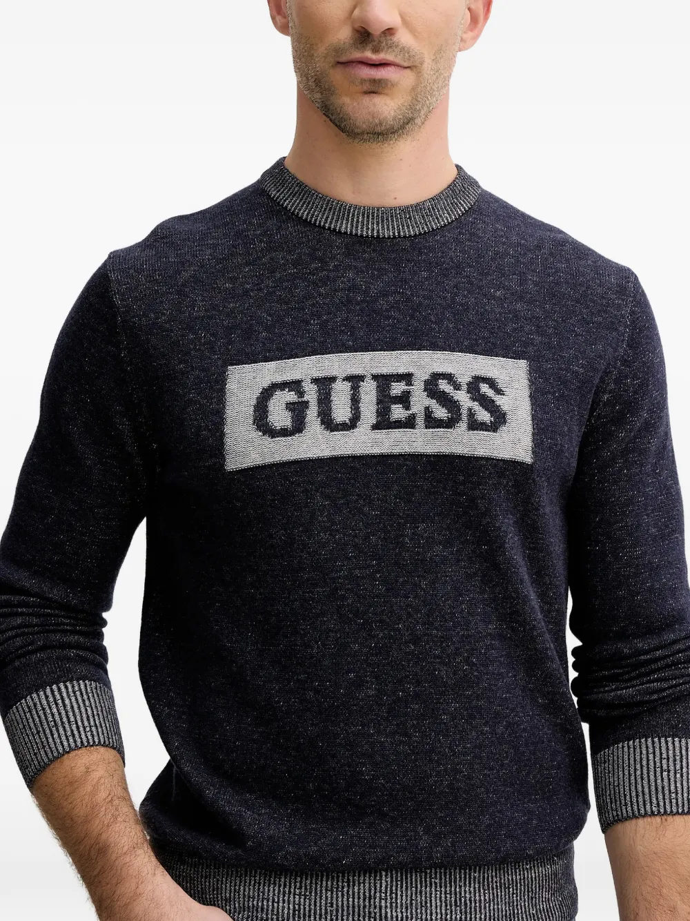 GUESS USA Sweater met logo Blauw