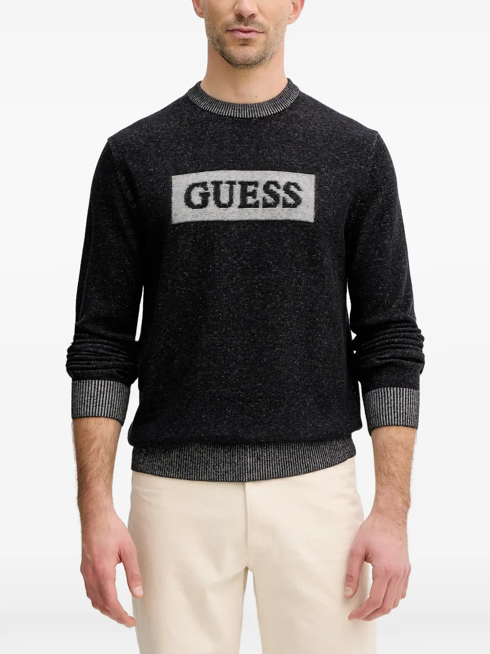 GUESS USA logo-embellishment sweater - Nero
