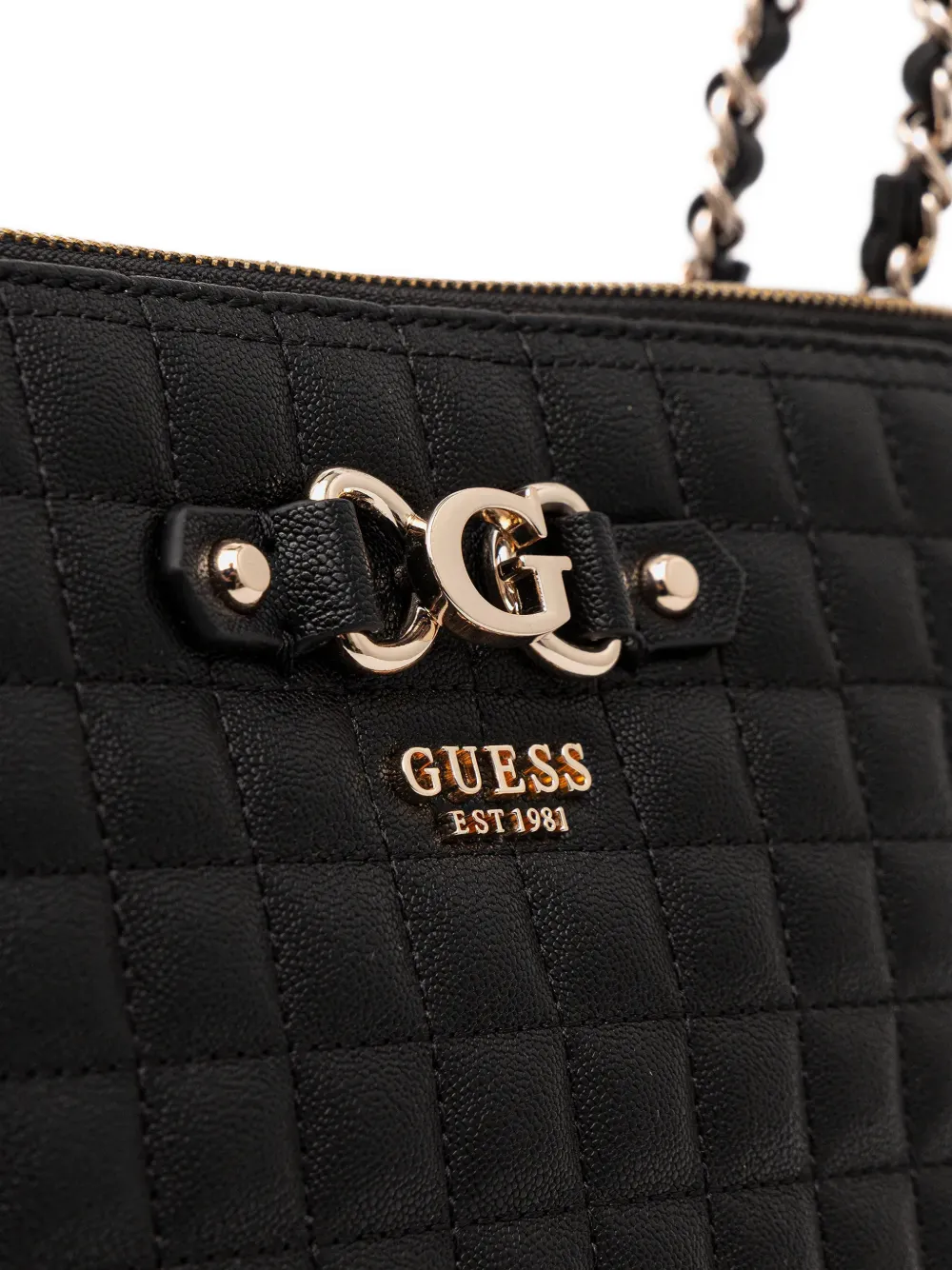 GUESS USA Nadira gewatteerde schoudertas Zwart