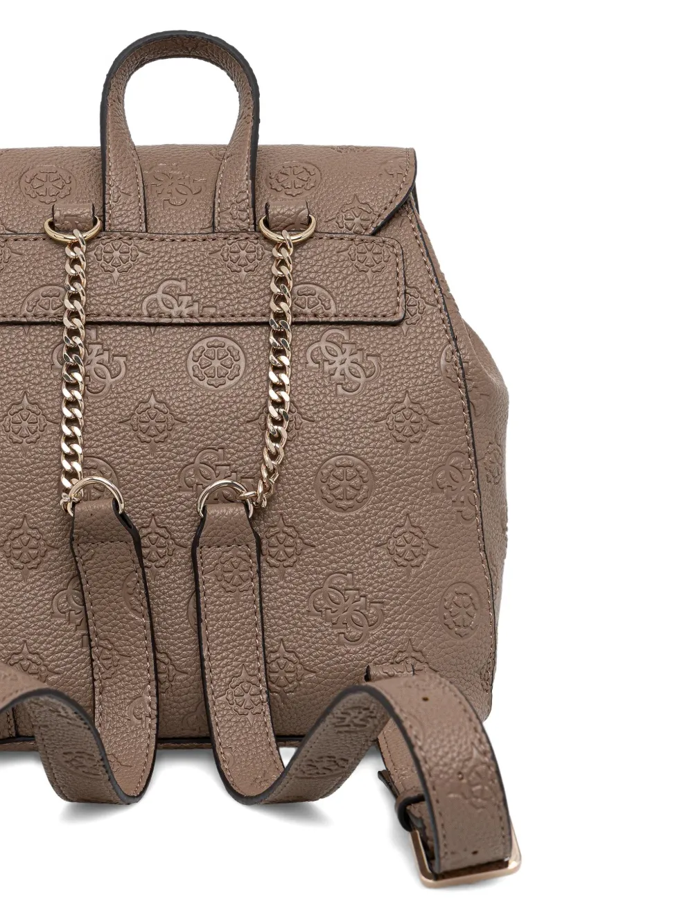  Guess Usa Embossed Triangle Backpack - Neutrals 