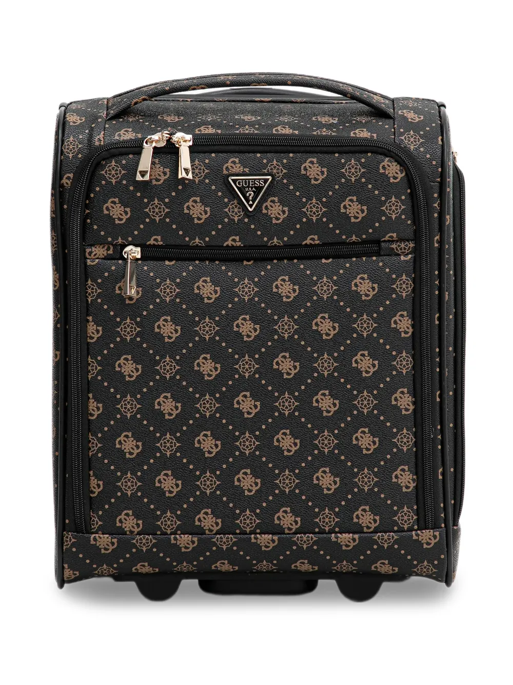 GUESS USA Silia 4G monogram zip-fastening troley travel - Nero