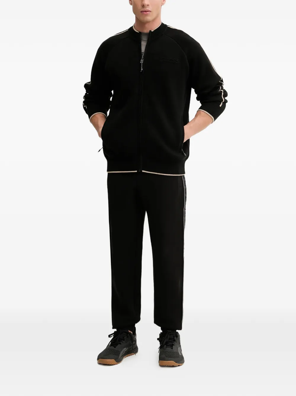 GUESS USA zip-up striped cardigan | Cardigans | Image 2