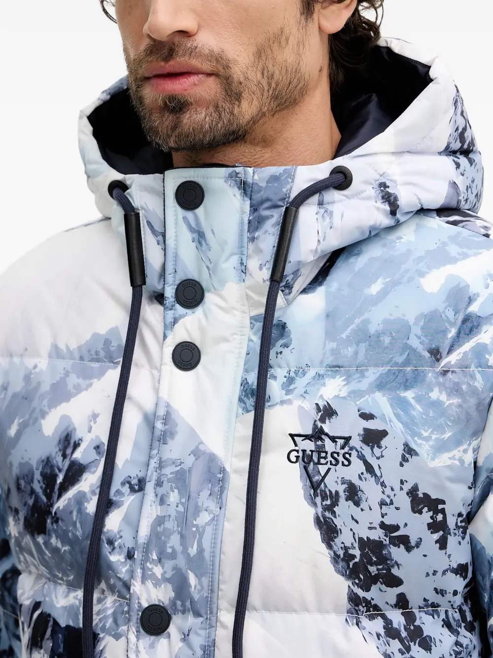 GUESS USA Jas met capuchon Blauw