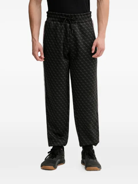 GUESS USA pattern side stripe track pants