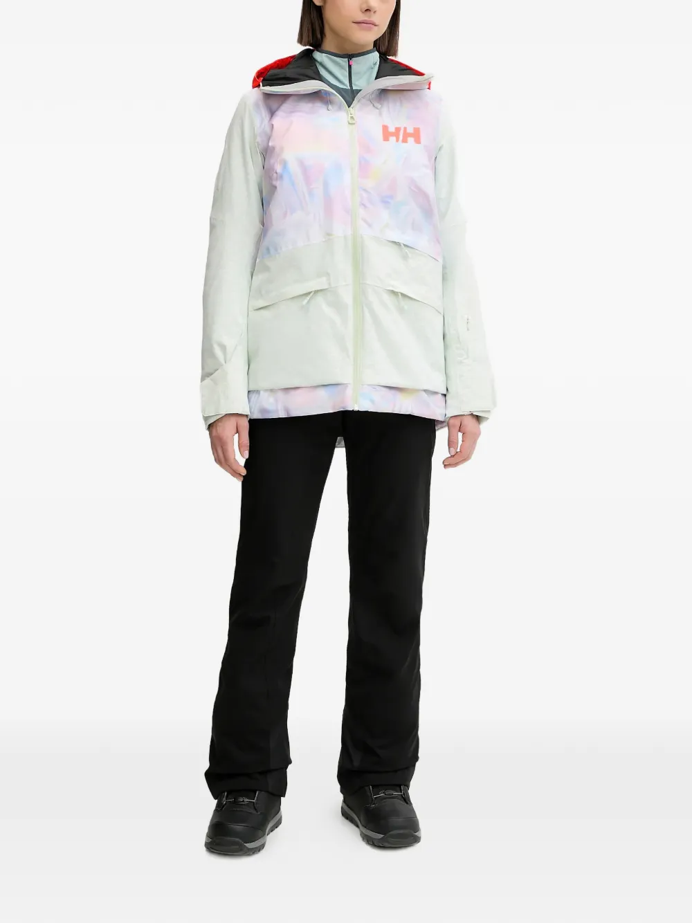 Helly Hansen zip-up hooded ski jacket - Groen