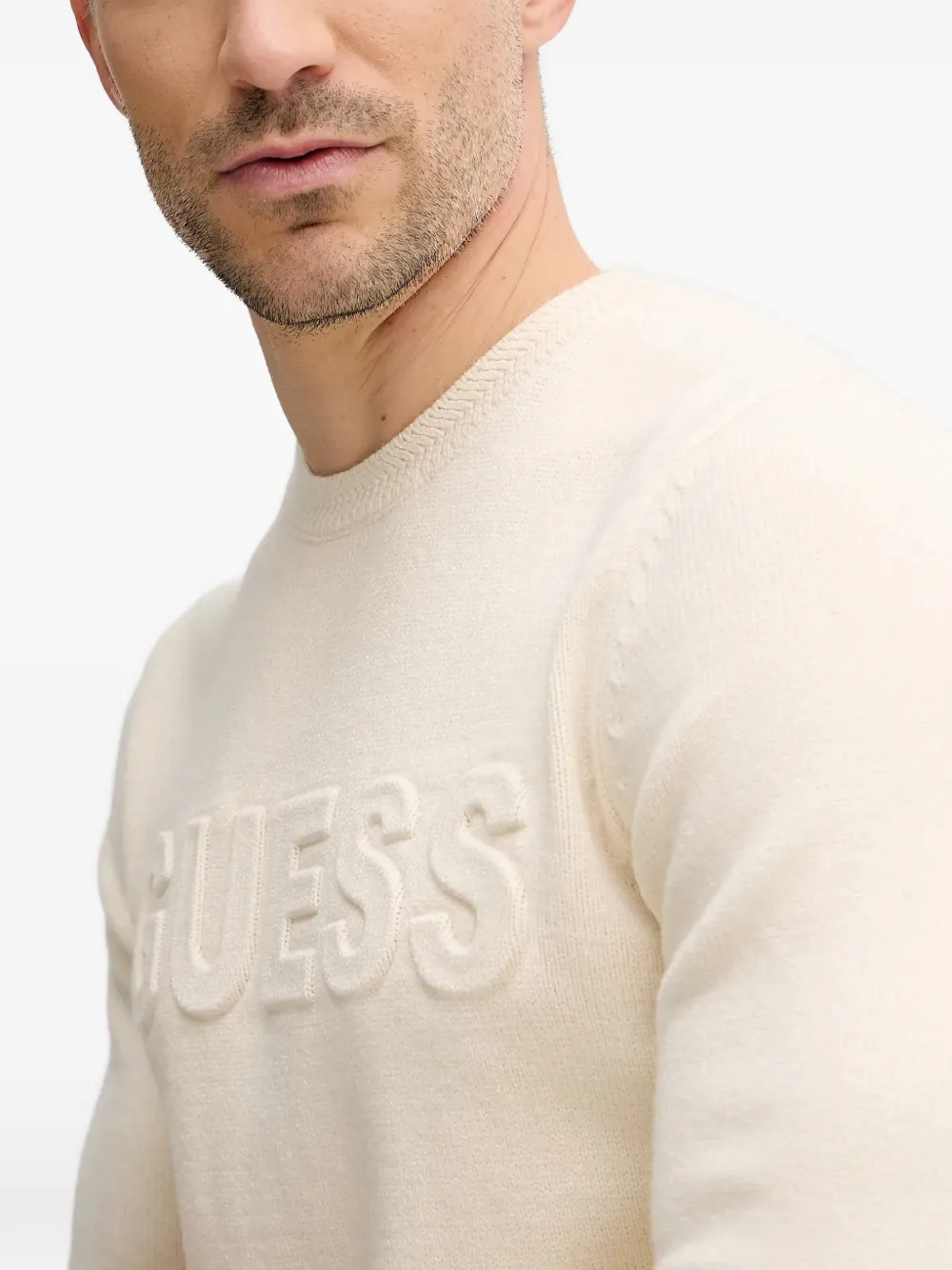 Embossed Logo Sweater
