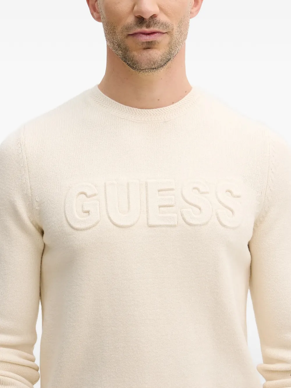 Embossed Logo Sweater