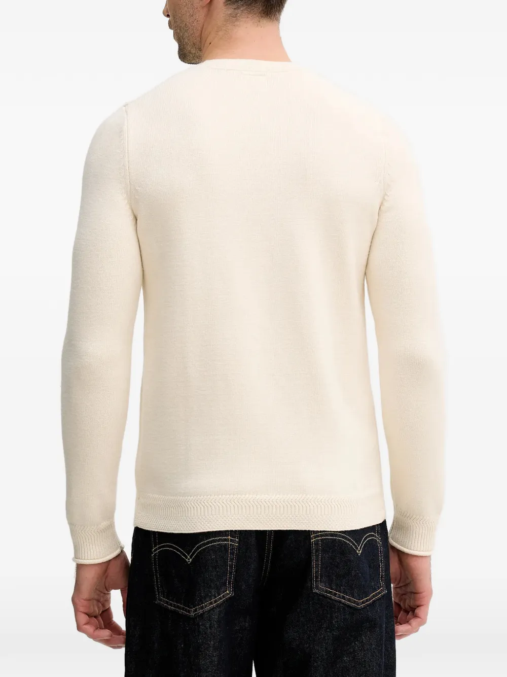 Embossed Logo Sweater