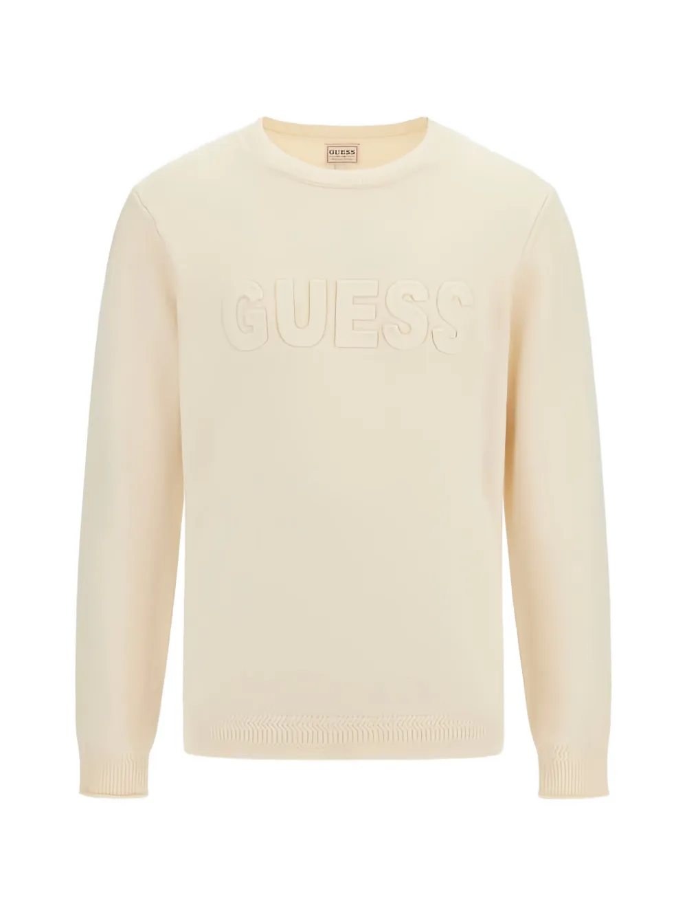 GUESS USA embossed logo sweater - Nude