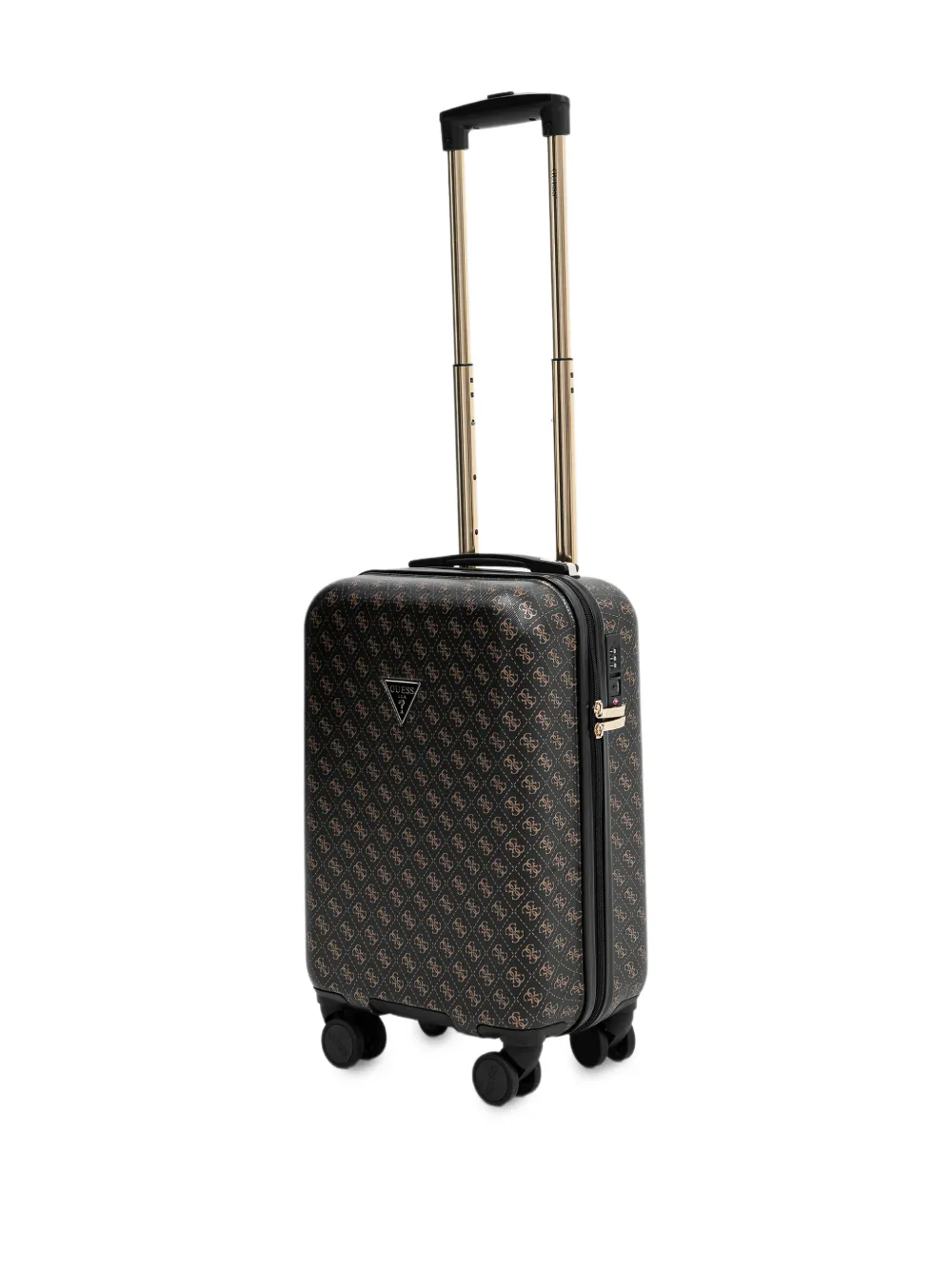  Guess Usa Jesco Monogram Suitcase - Black 
