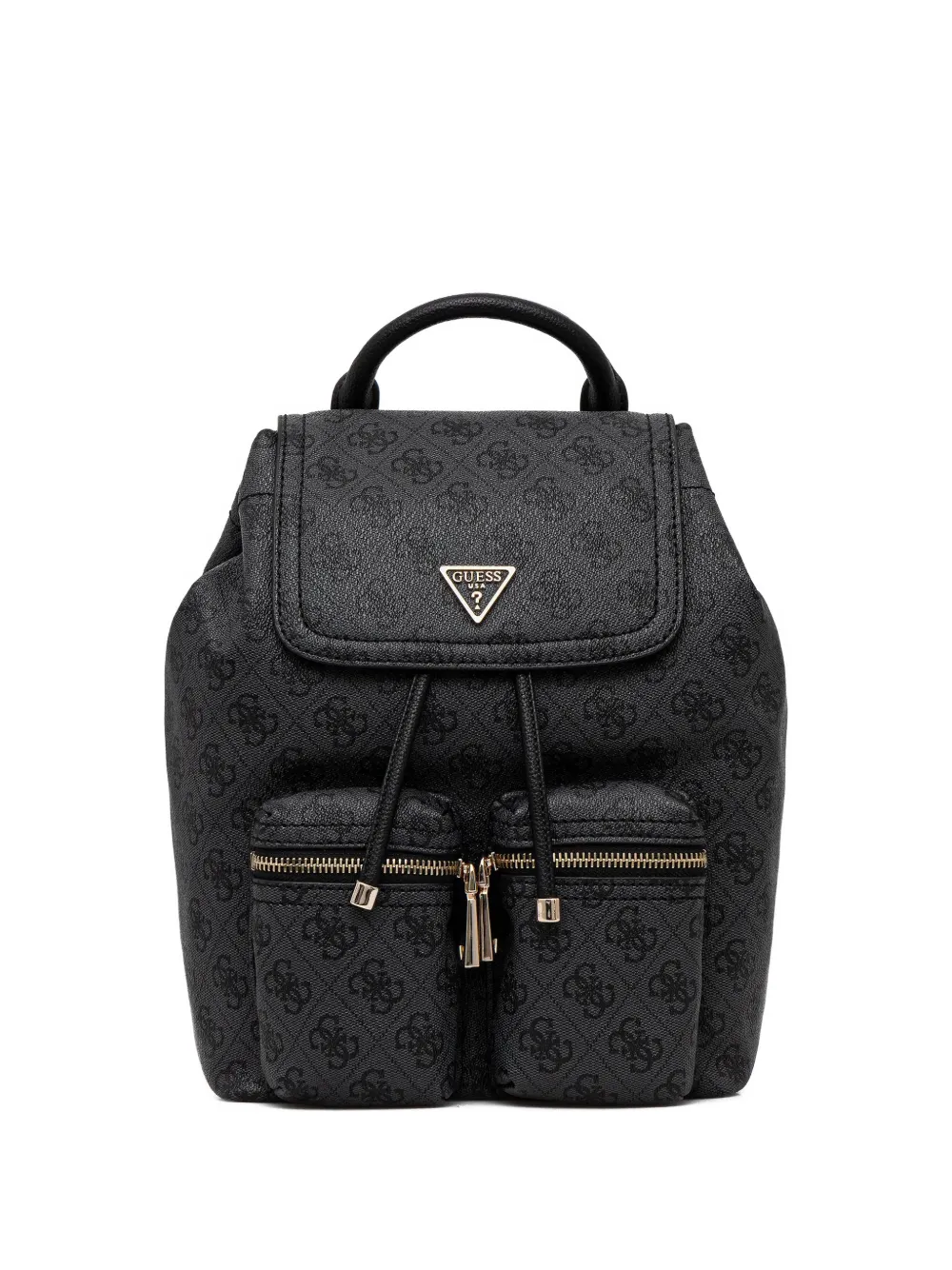 GUESS USA Manhattan monogram-pattern backpack - Nero