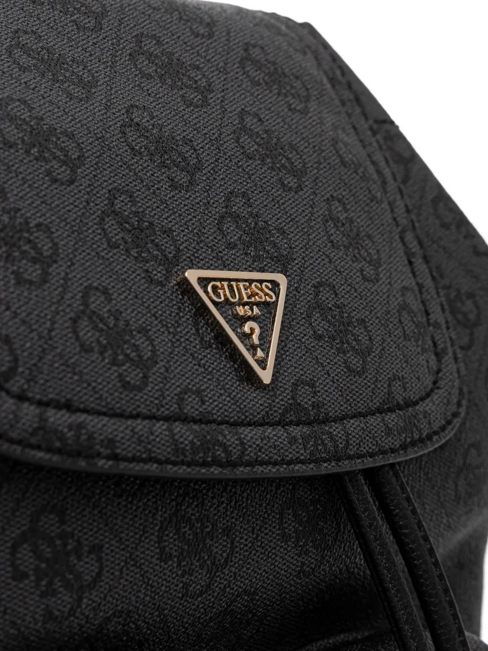 GUESS USA Manhattan rugzak met monogram-print Zwart