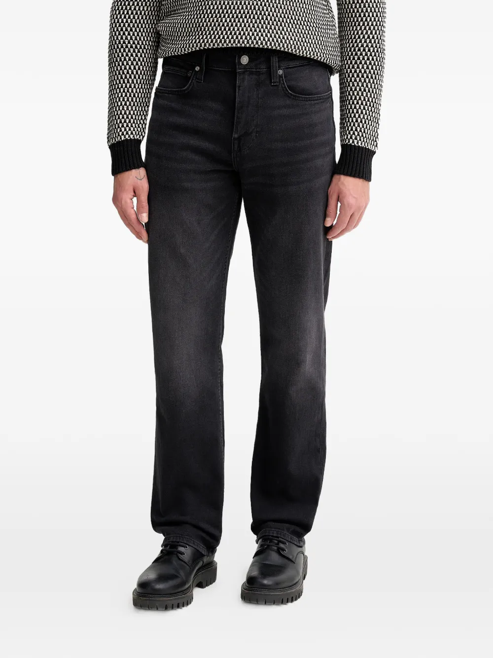 GUESS USA logo-patch jeans - Nero