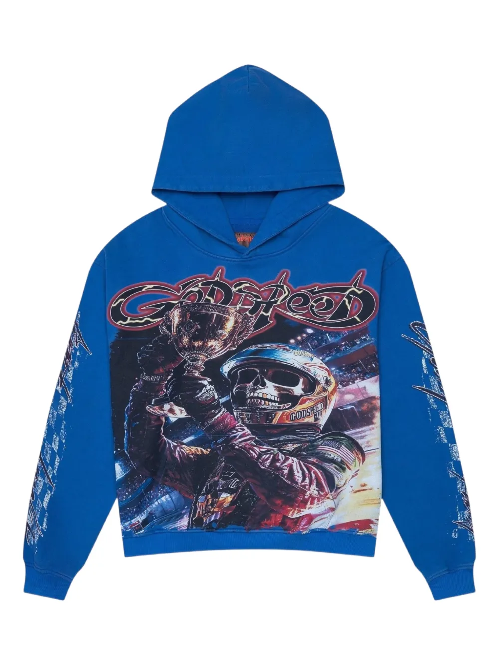 GODSPEED  Podium Dreams printed hoodie | Blue | Image 1