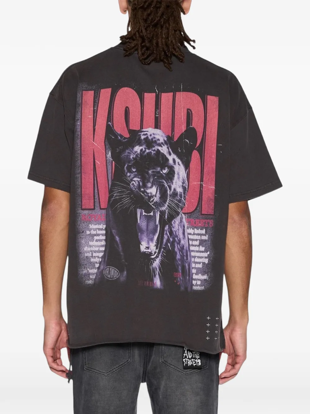 Ksubi Panthera Ekess T-shirt met grafische print Zwart
