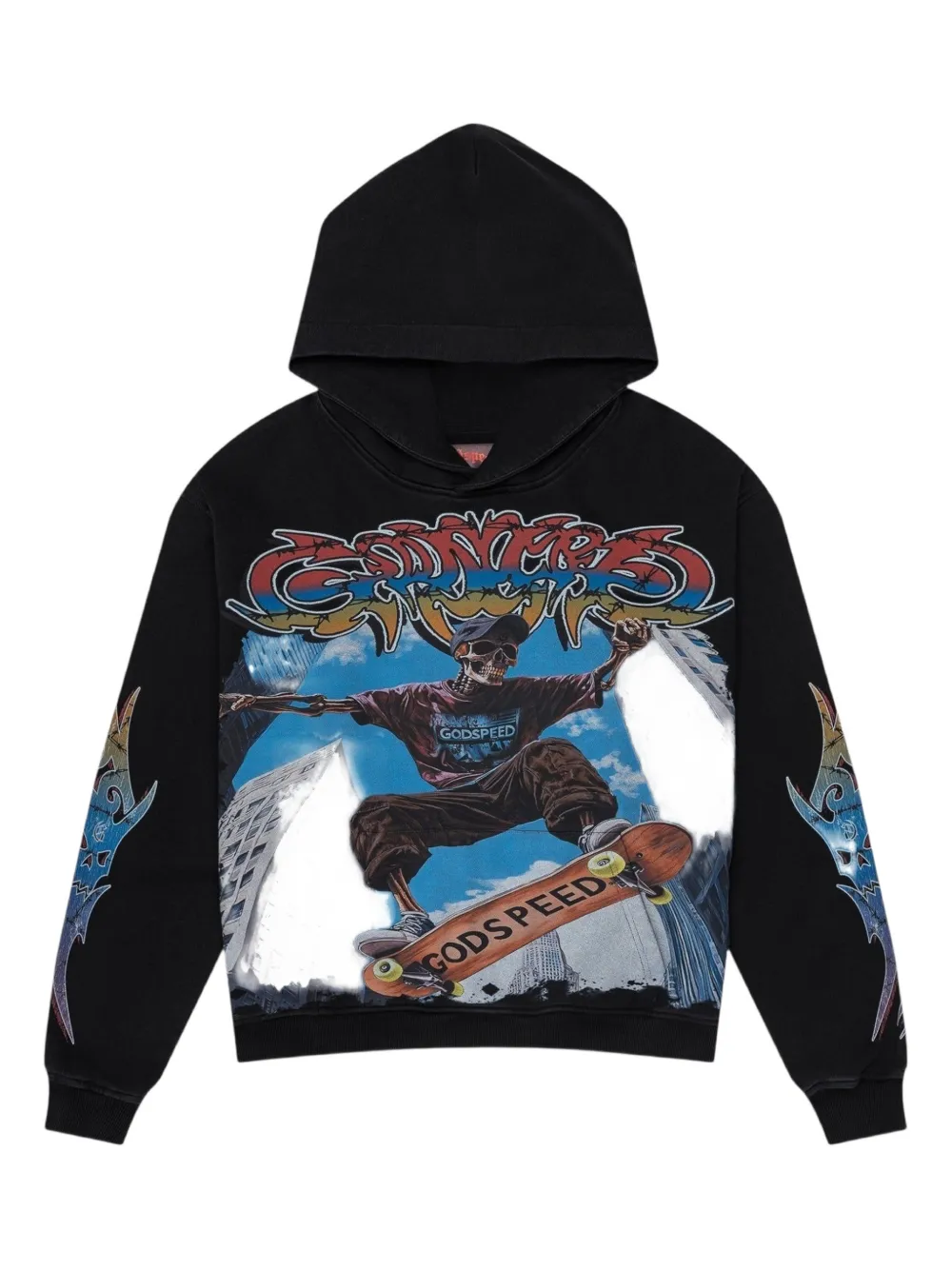 GODSPEED Ollie printed hoodie - Nero