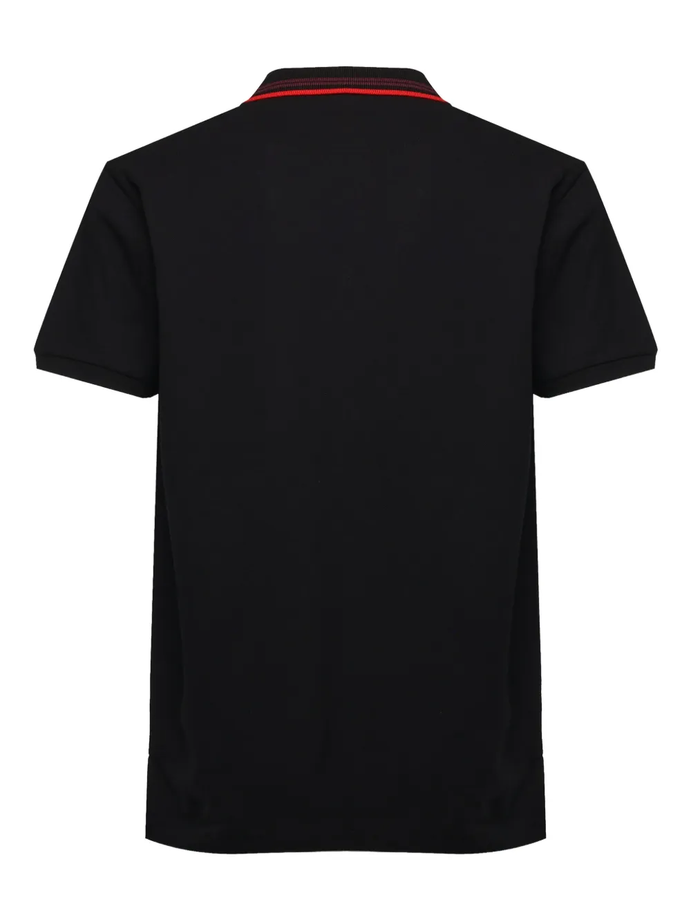 Vivienne Westwood striped-collar polo shirt - Zwart