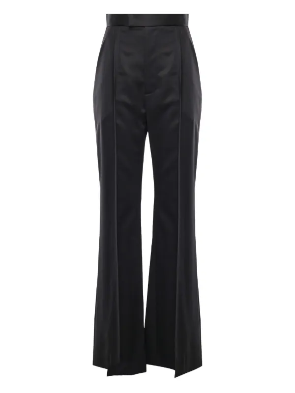 Vivienne Westwood Flared Wool Trousers in Black