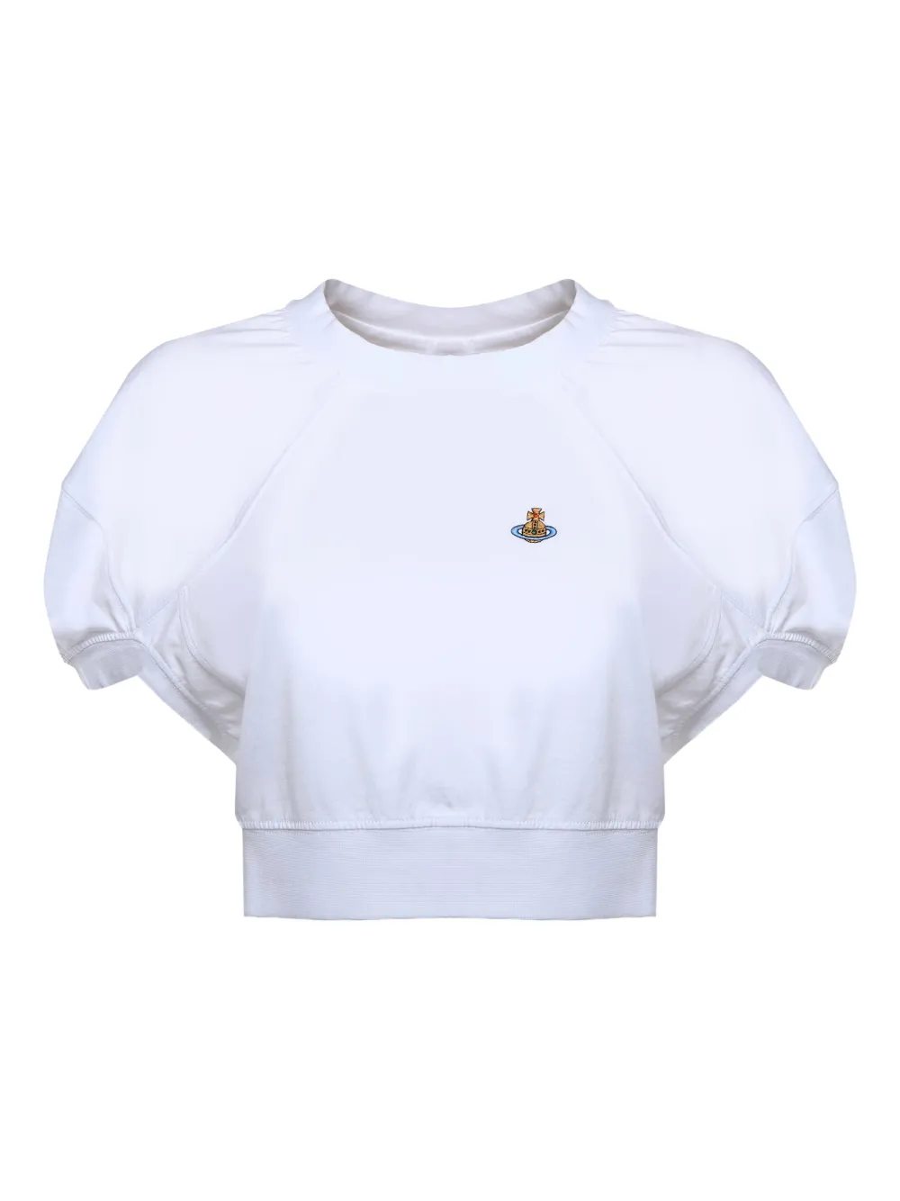 Vivienne Westwood Orb-detail crop top - Bianco