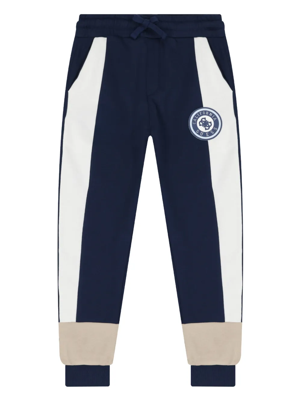 guess kids logo track pants - Blu