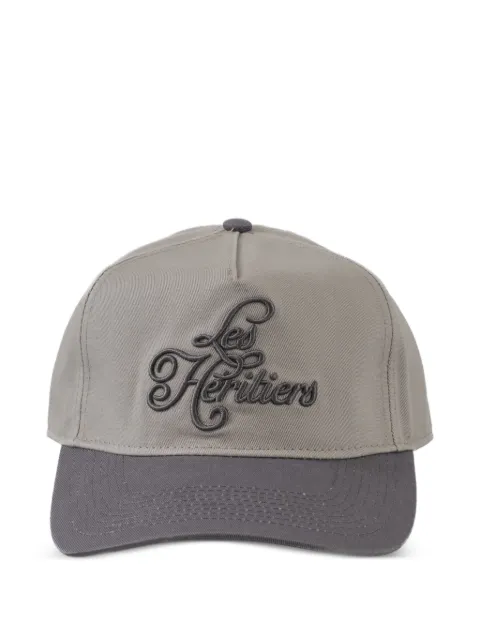 LES HÉRITIERS embroidered signature cap