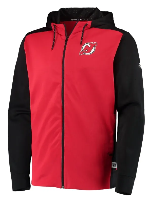 Adidas NHL New Jersey Devils ジップパーカー | レッド | FARFETCH JP