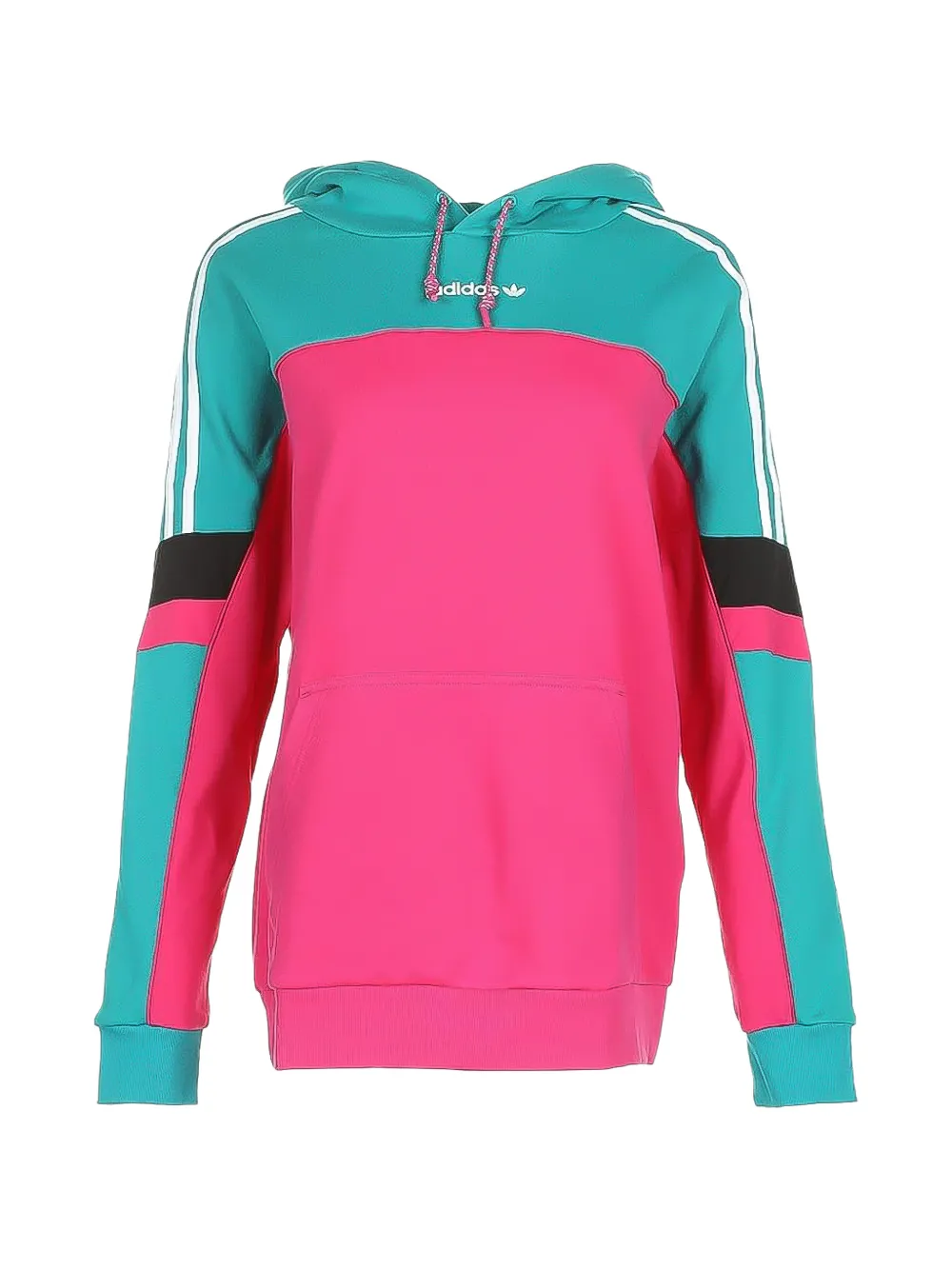 adidas Felpa Boyfriend con design color-block - Rosa