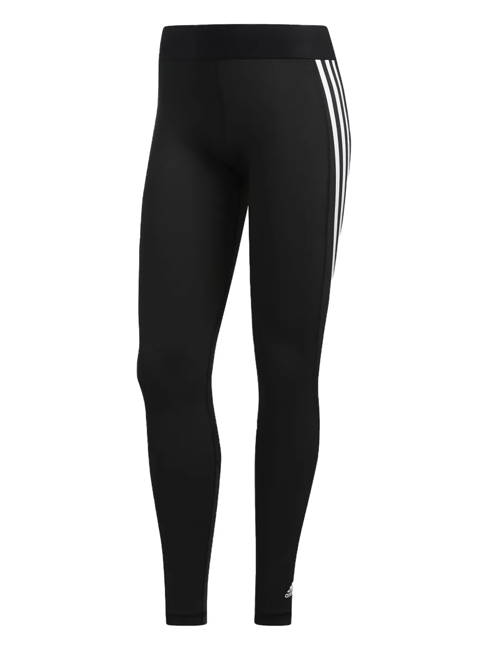 adidas Leggings Alphaskin con righe - Nero