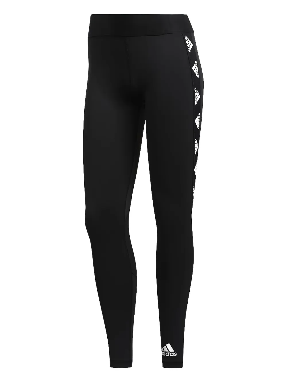 adidas Alphaskin Badge Leggings mit Ziernaht - Schwarz