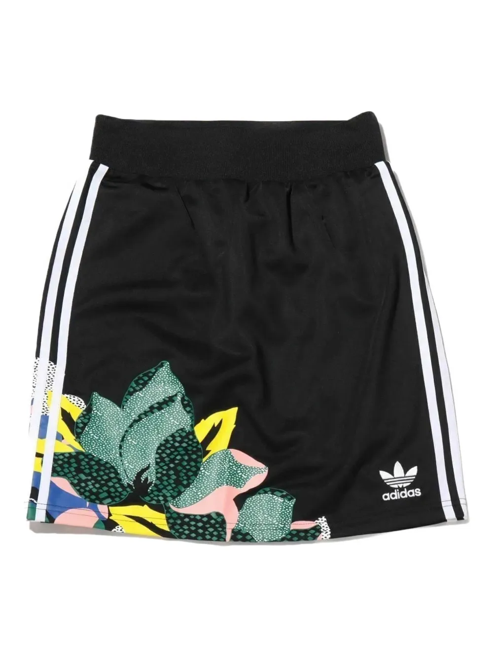 adidas Minigonna a fiori - Nero