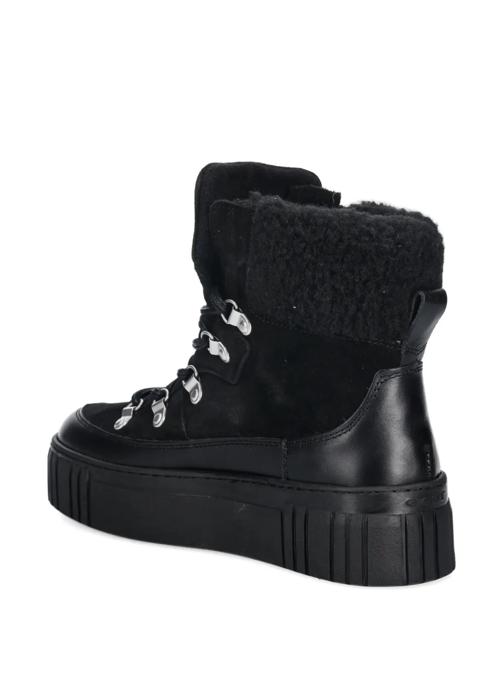 Gant Snowmont enkellaarzen met plateauzool Zwart