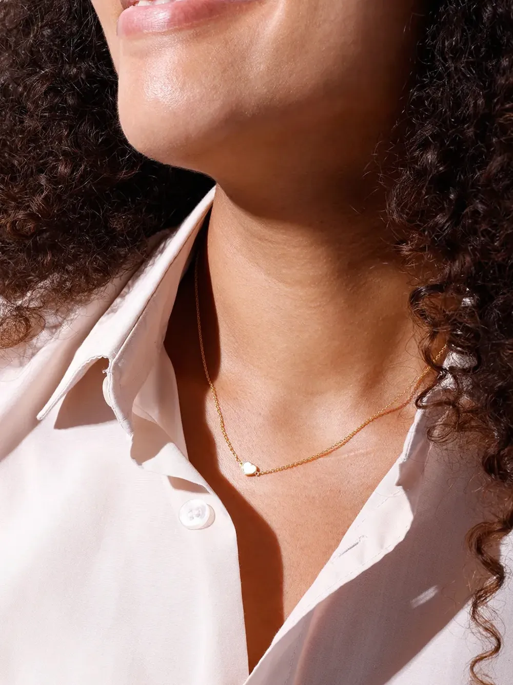 Design letters heart-pendant necklace - Goud