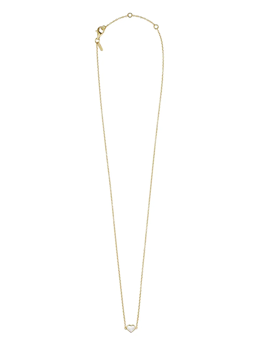 Design letters heart-pendant necklace - Oro