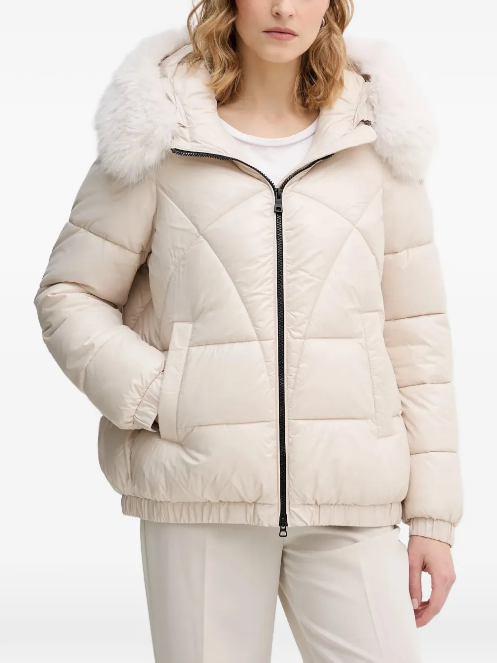 Geox Backsie padded jacket | Neutrals | Image 1
