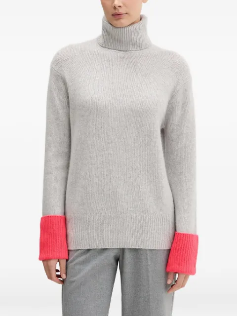 FROM FUTURE roll-neck ribbed sweater