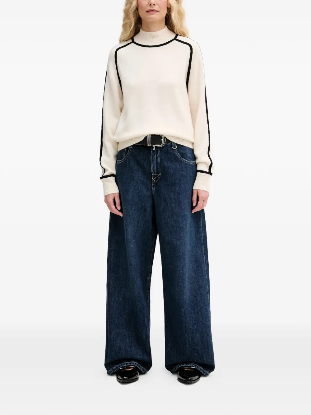 FROM FUTURE piped sweater | Knitted Sweaters | Image 2