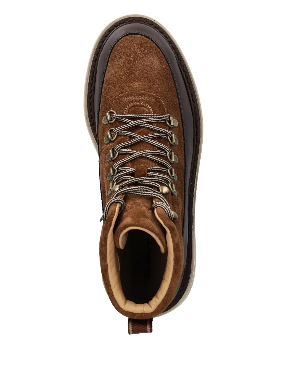 Gant Hillprep wandellaarzen met vlakken Bruin