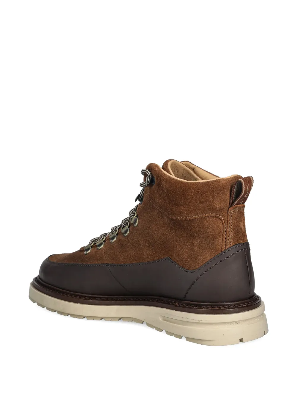 Gant Hillprep wandellaarzen met vlakken Bruin